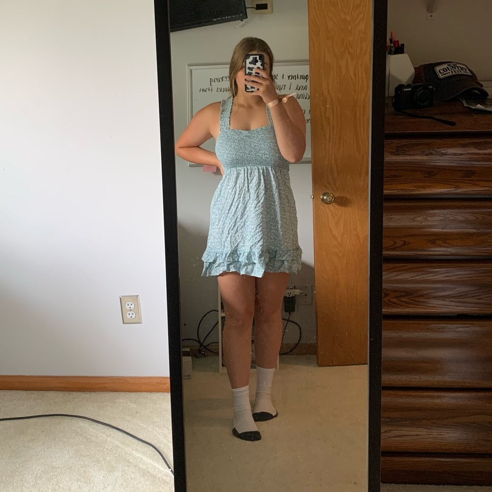 floral tank top dress